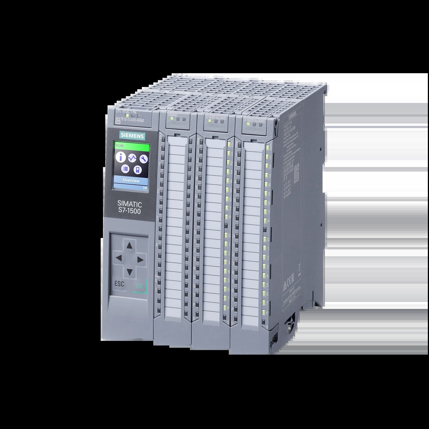 6ES7512-1CM03-0AB0_Simatic S7-1500 Центральный процессор CPU 1512C-1 PN, 32DI/32DQ/5AI/2AQ_1