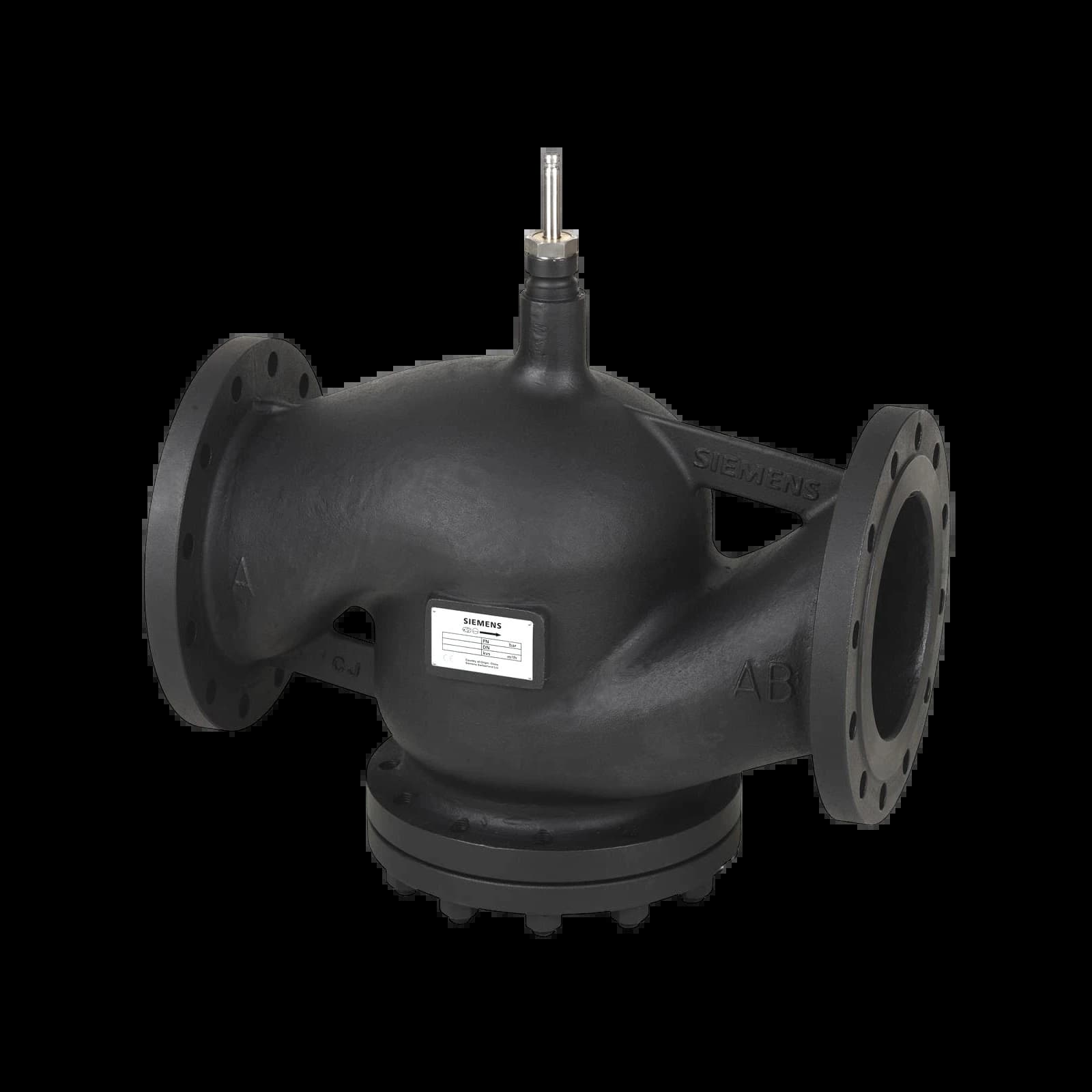 VVF43.200-450K_Двухходовой седельный клапан Acvatix фланцевый PN16, DN200, kvs 450 м³/ч с компенсацией давления_1