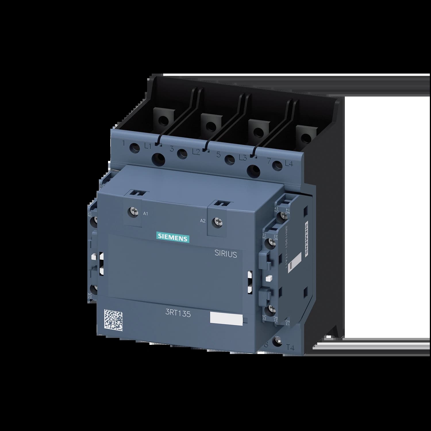 3RT1355-6AP36_Контактор 4P 200A по AC1 до 690В Us=100...250В AC/DC допконтакты 2НО +2НЗ, габарит S6