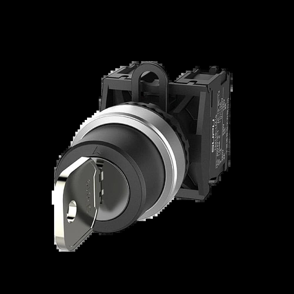 TS2010-2AJ60_Актуатор поворотного переключателя, 3 положения с ключом, с фиксацией