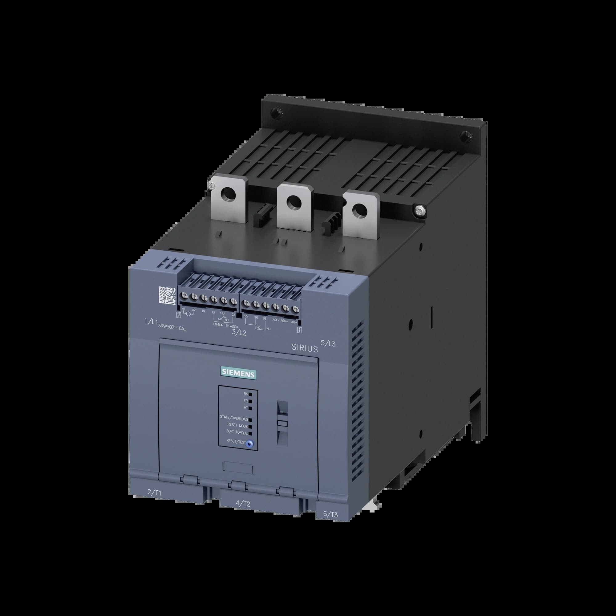 3RW5075-6AB14_Устройство плавного пуска SIRIUS 200кВт 370А 380В базовый функционал_1
