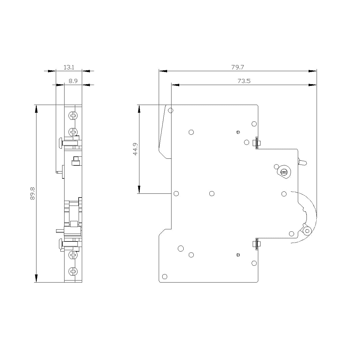 5ST3021_Контакт срабатывания 2НО, 0,5MW