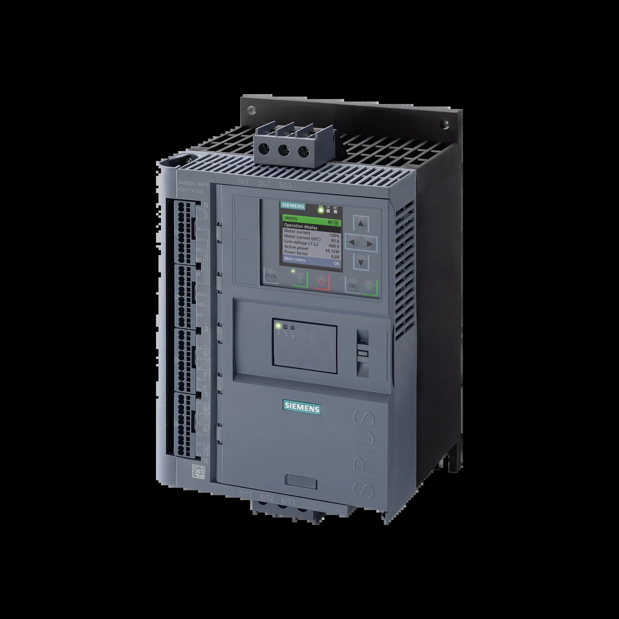 3RW5515-1HA14_Устройство плавного пуска SIRIUS 11кВт 25А 380В для сложных применений_3
