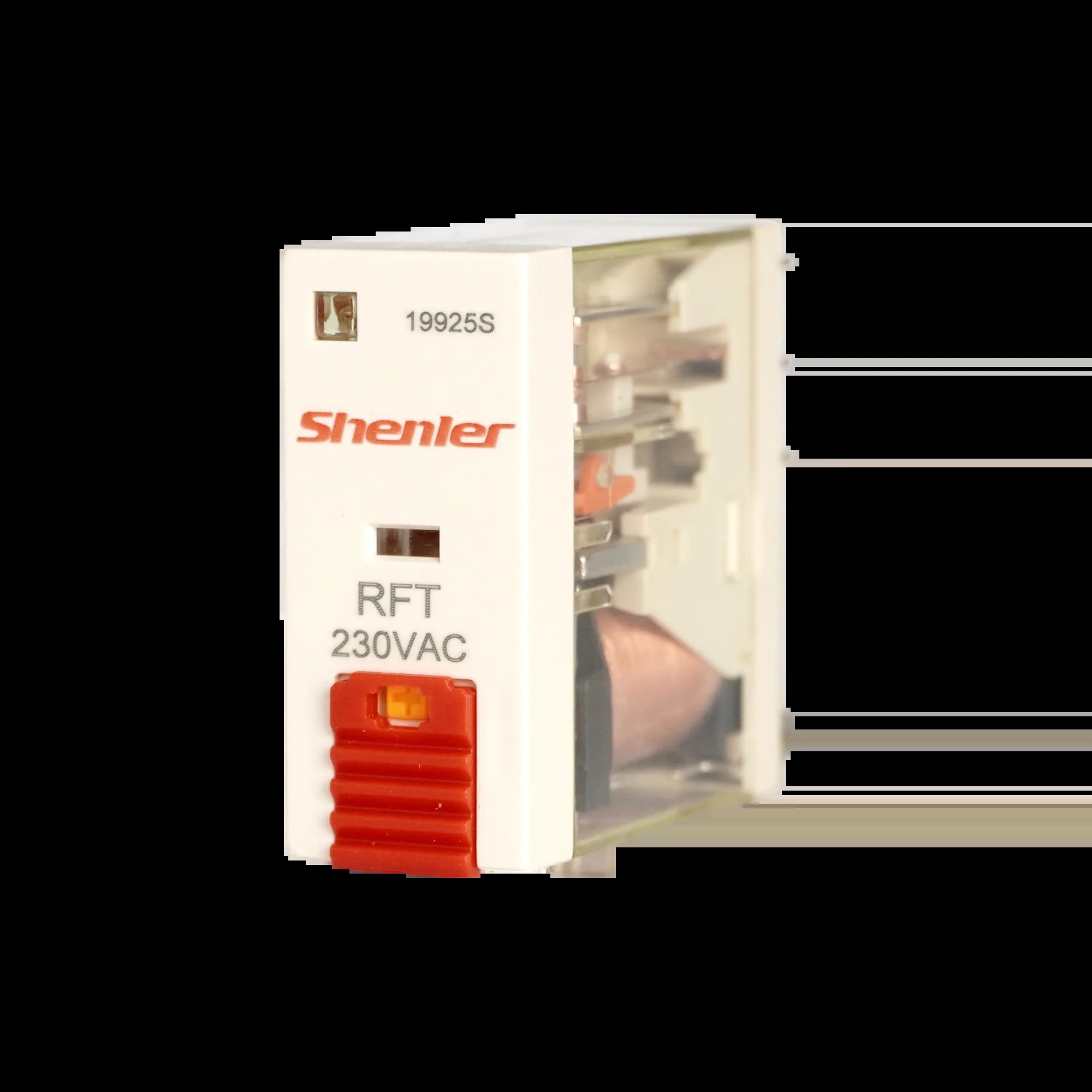 RFT2CO730LT_Реле 2ПК, 8А, катушка 230В AC, механический и светодиодный индикаторы, тест-кнопка