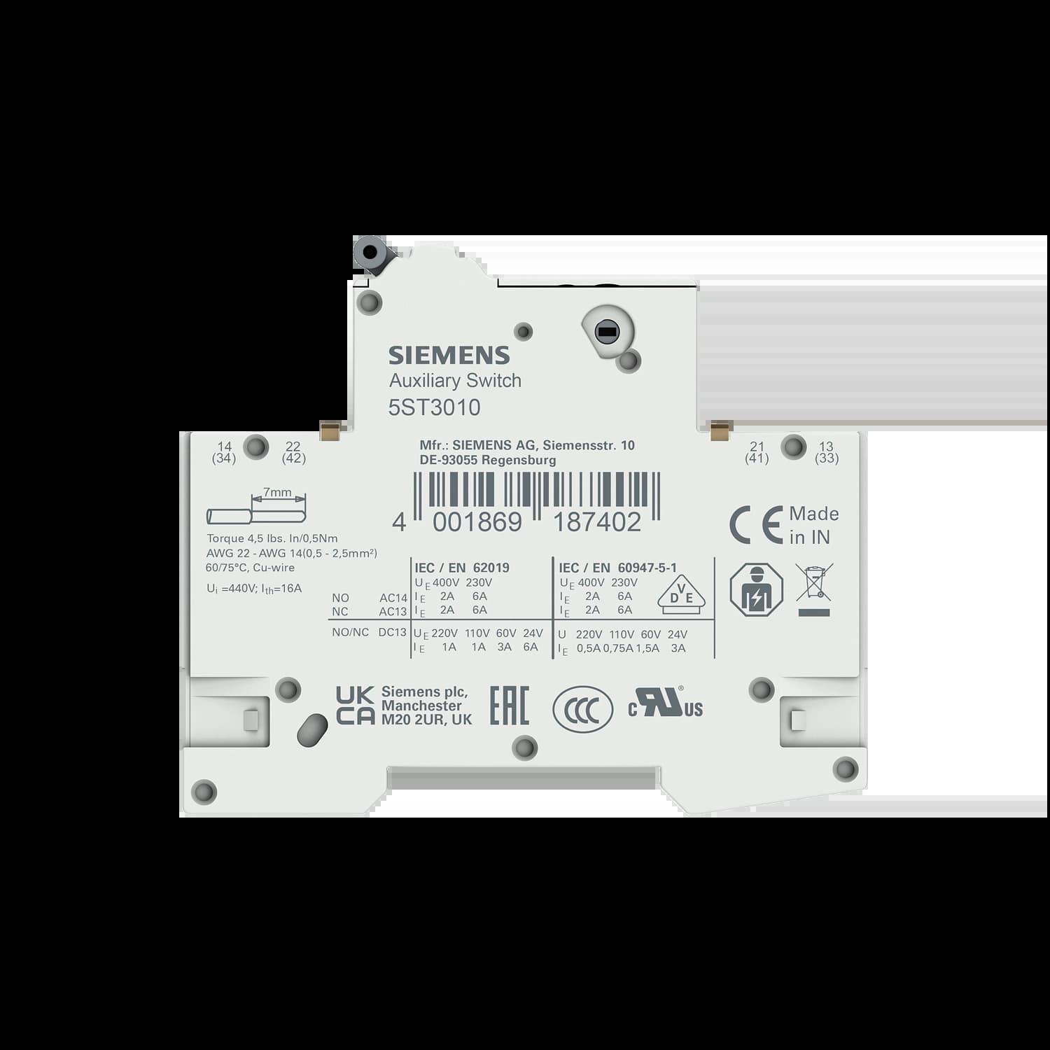 5ST3010_Контакт состояния 1НО+1НЗ, 0,5MW_5