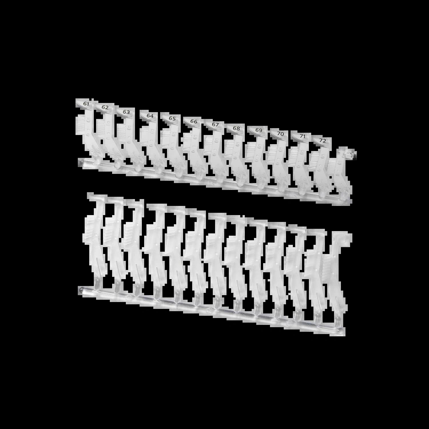 TXA1.5K120_Набор адресных ключей, номера «5», «10»…«120» и два Reset