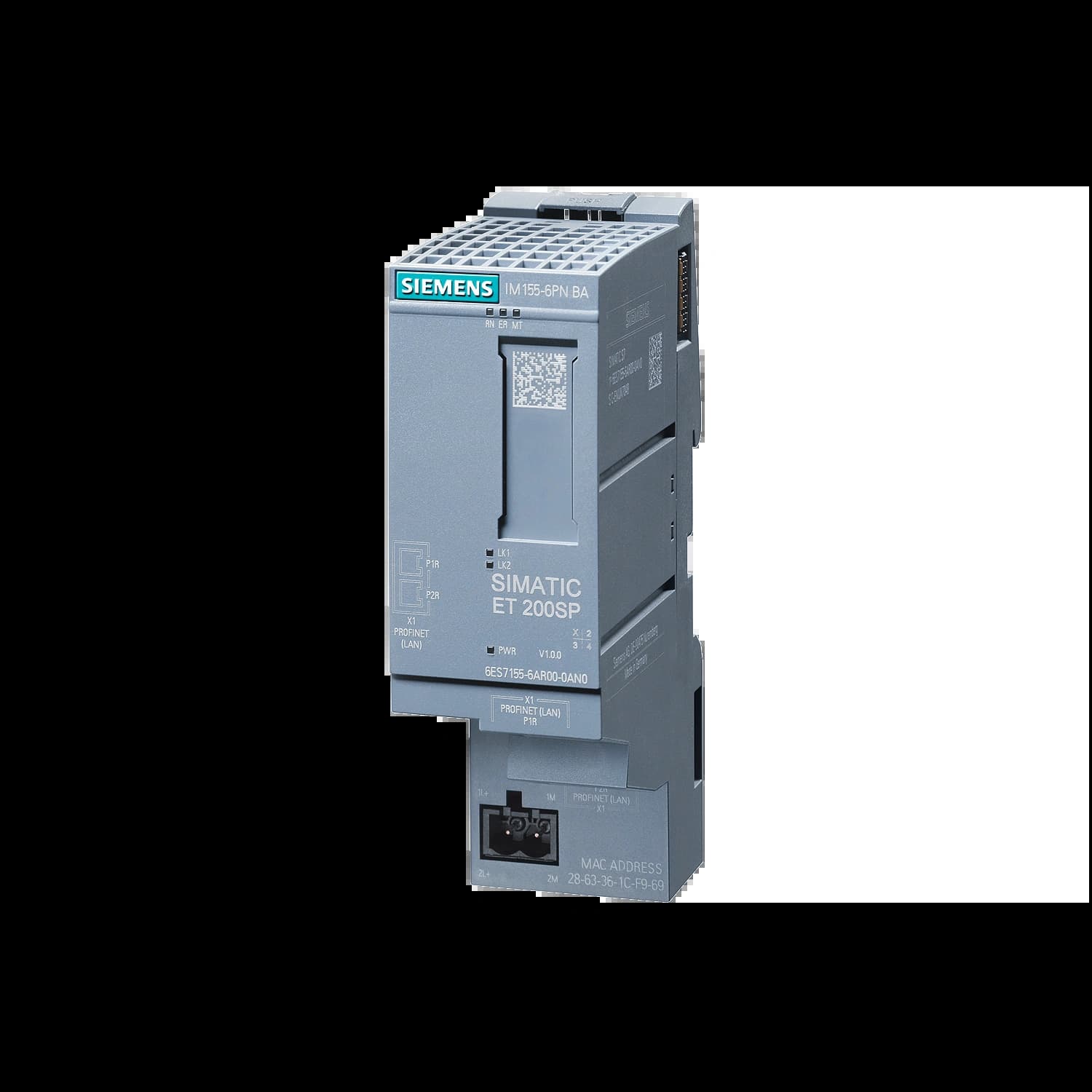 6ES7155-6AR00-0AN0_Интерфейсный модуль IM 155-6 PN BA, до 12 модулей