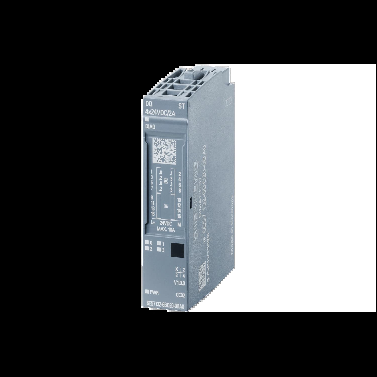 6ES7132-6BD20-0BA0_Модуль вывода ET 200SP DQ4x24VDC/2A ST_1