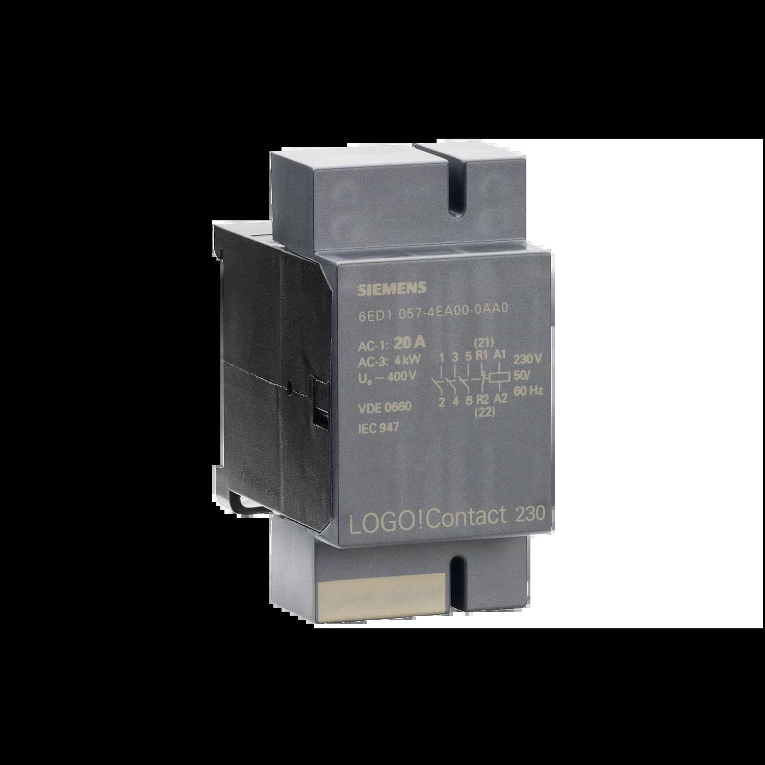 6ED1057-4EA00-0AA0_Контактор LOGO! CONTACT 230, 3AC двигатель до 4 кВт