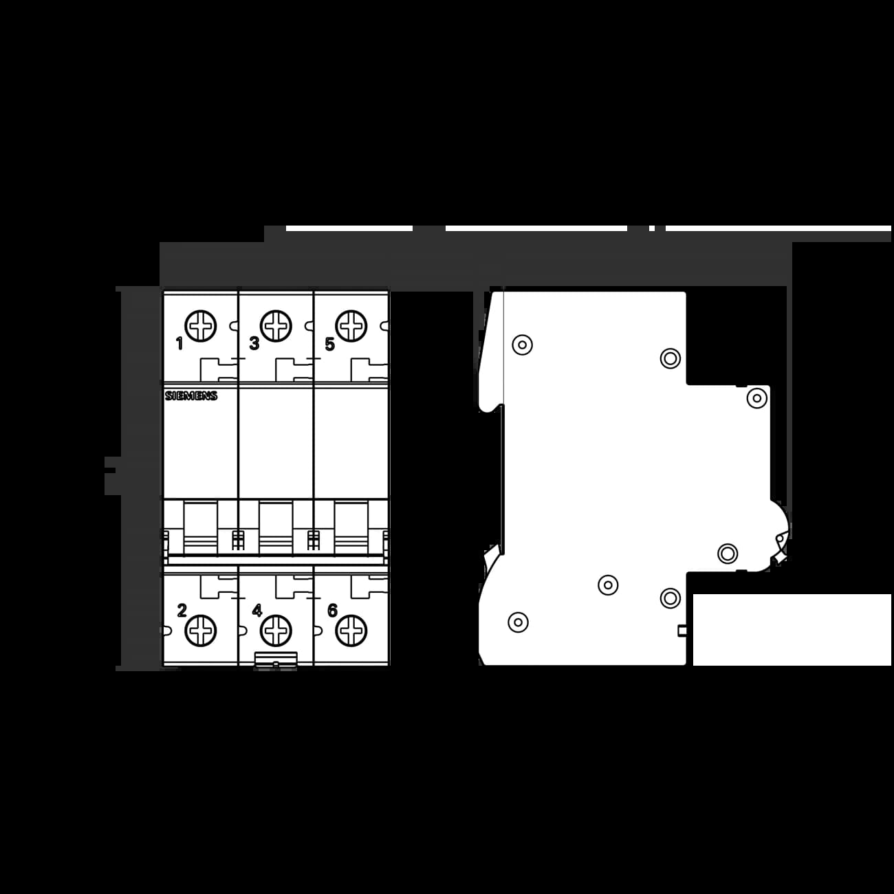 5SL6304-7_Автомат 3P, 4А, кривая «C», 6кА (C4)_3