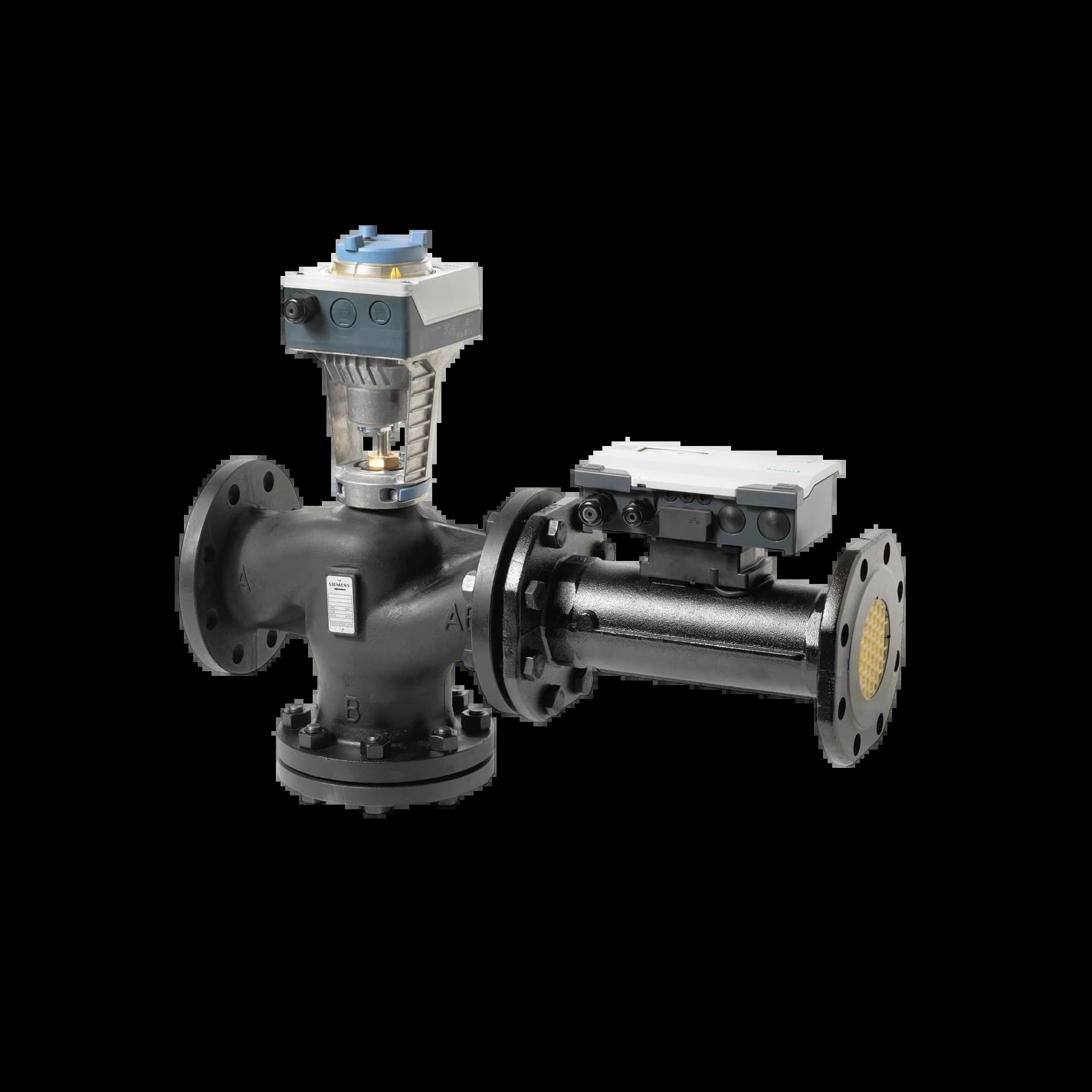 EVF4U20E065_Интеллектуальный клапан Acvatix 2х ходовой PN16 DN65 расход 30 м³/ч_1