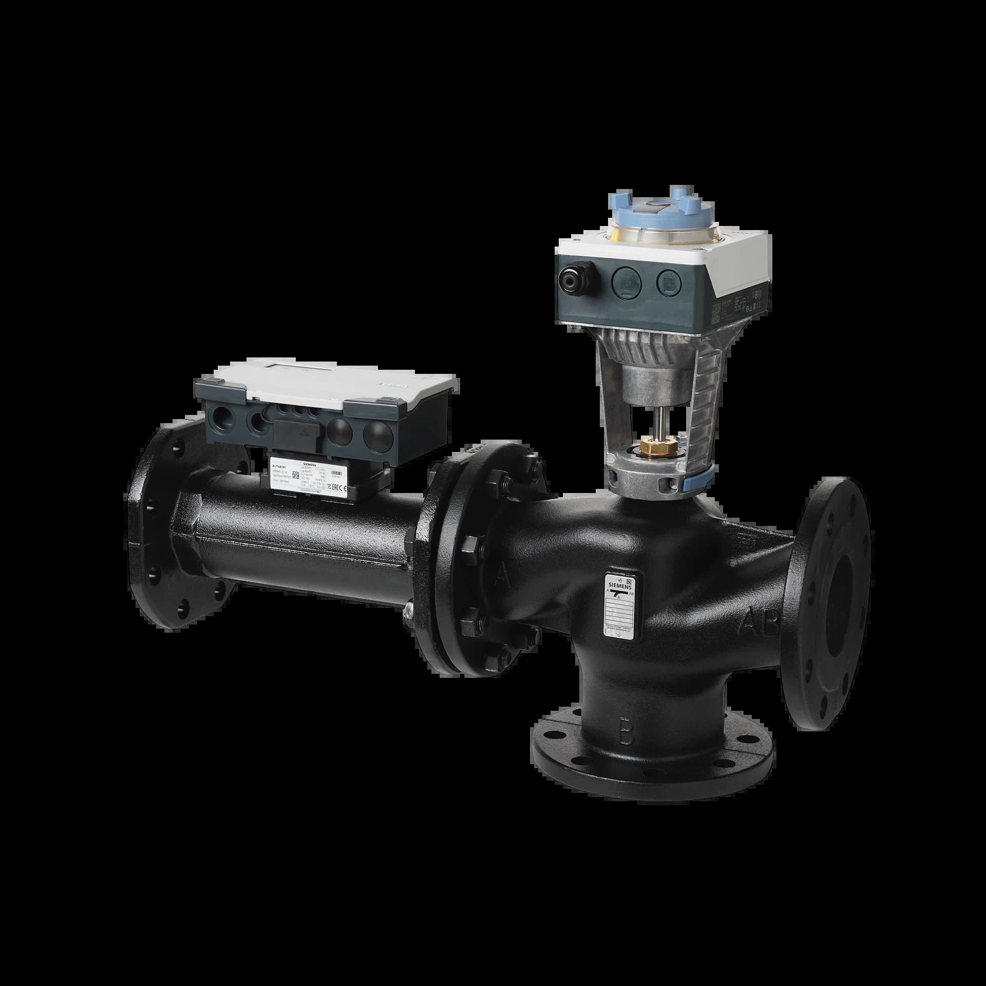 EXF4U20E100_Интеллектуальный клапан Acvatix 3х ходовой PN16 DN100 расход 50 м³/ч_1