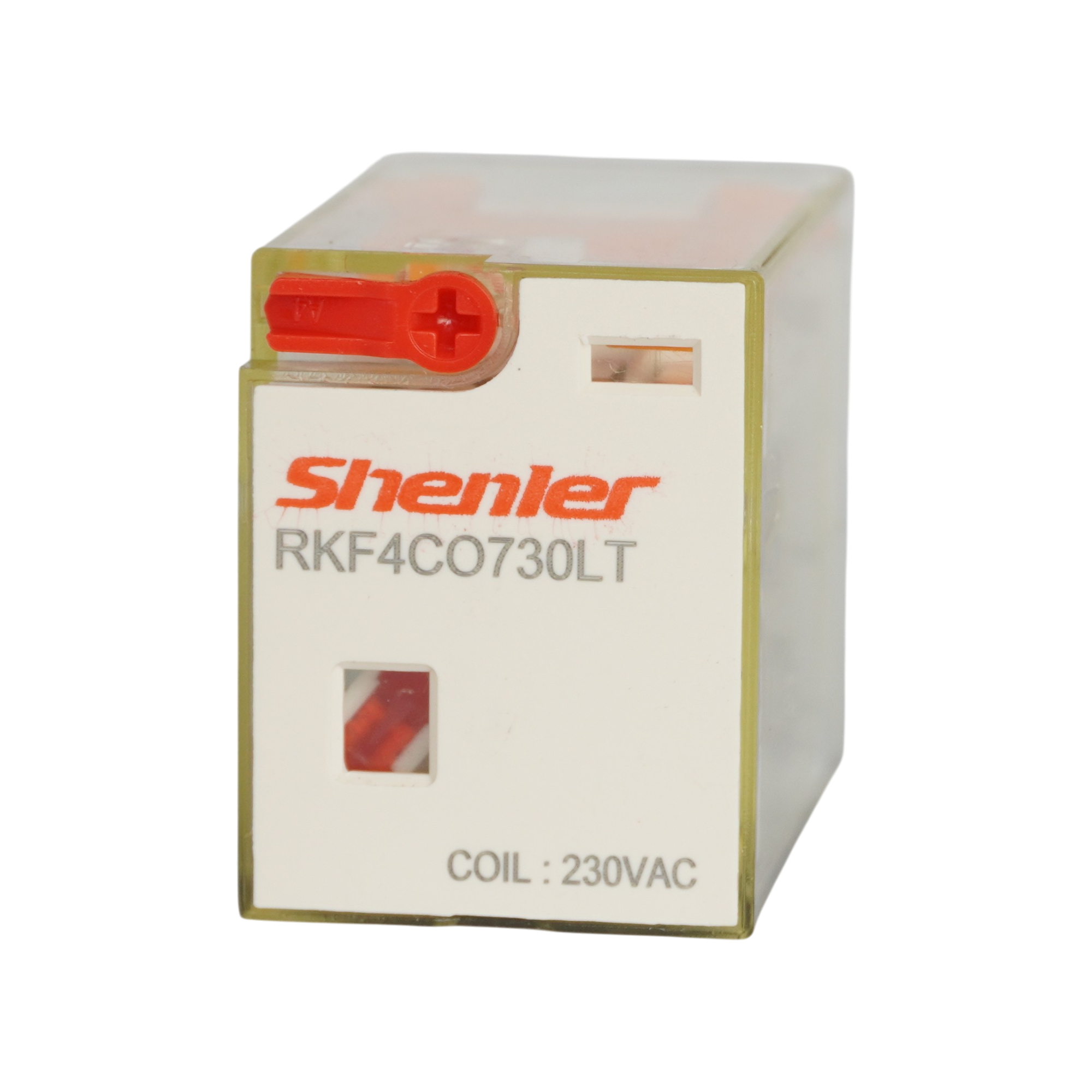 RKF4CO730LT_Реле 4ПК, 6А, катушка 230В AC, механический и светодиодный индикаторы, тест-кнопка_1