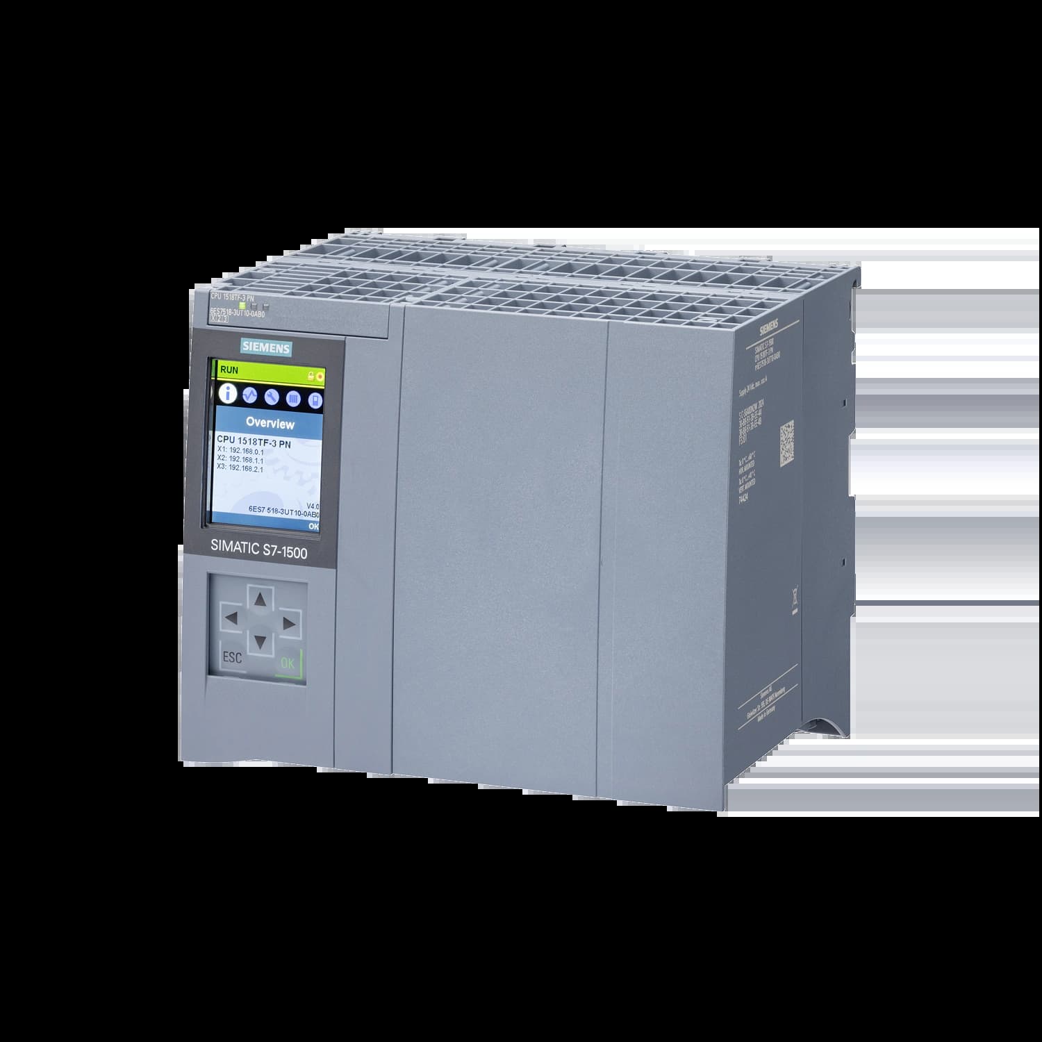 6ES7518-3UT10-0AB0_Simatic S7-1500 Центральный процессор CPU 1518TF-3 PN_1