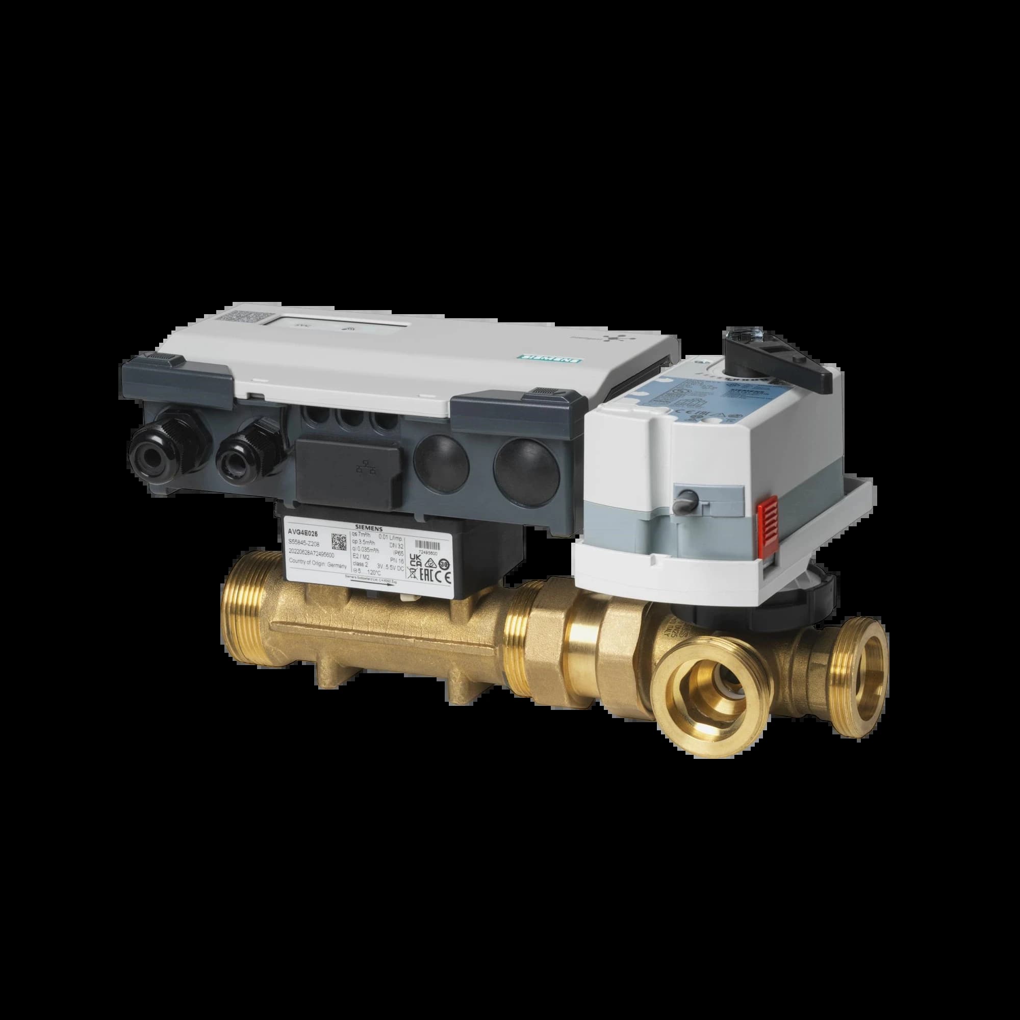 EXG4U10E025_Интеллектуальный клапан Acvatix 3х ходовой PN16 DN25 расход 3.2 м³/ч_1