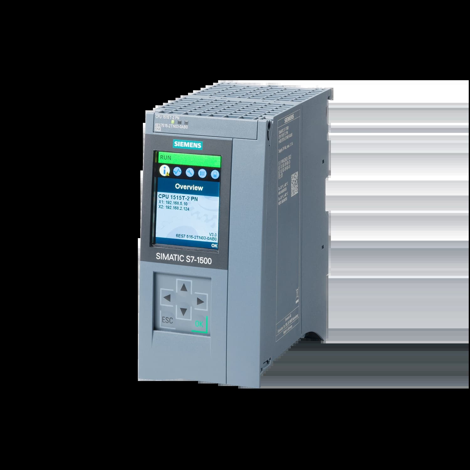 6ES7515-2TN03-0AB0_Simatic S7-1500 Центральный процессор CPU 1515T-2 PN_1
