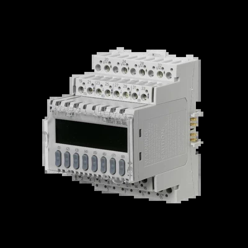 TXM1.8X-ML_Модуль расширения Desigo на 8 универсальных входов-выходов с поддержкой 4…20 мА с дисплеем и местным управлением