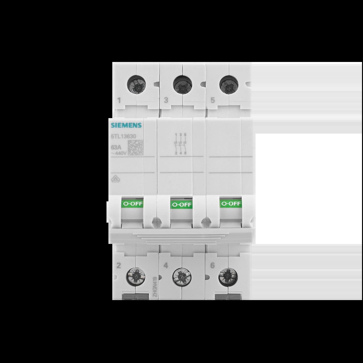 5TL1363-0_Выключатель нагрузки, 3P, 3НО, 63A_2