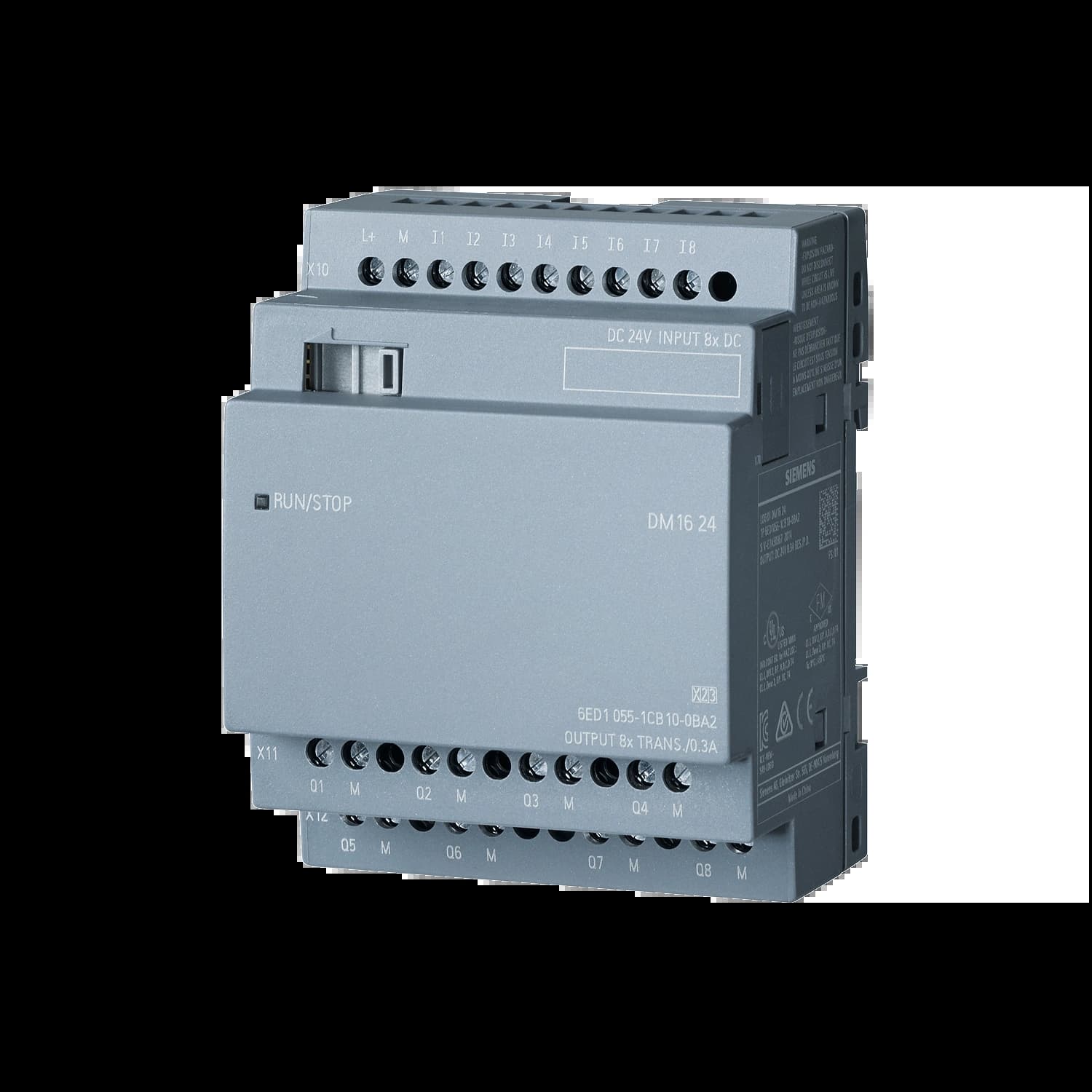 6ED1055-1CB10-0BA2_Модуль расширения LOGO! DM16 24, 4 MW, 8DI/8DO_1