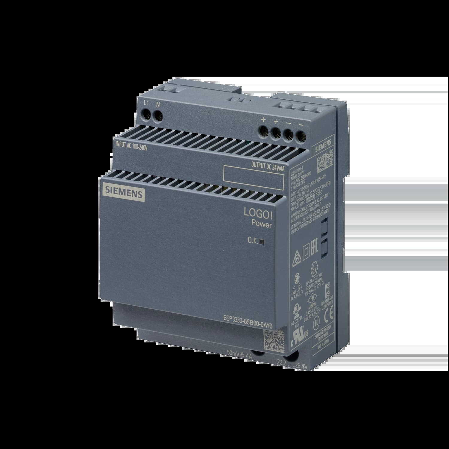 6EP3333-6SB00-0AY0_Блок питания LOGO!Power 1AC/24VDC/4A