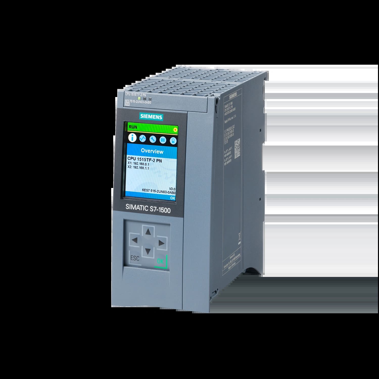 6ES7515-2UN03-0AB0_Simatic S7-1500 Центральный процессор CPU 1515TF-2 PN_1