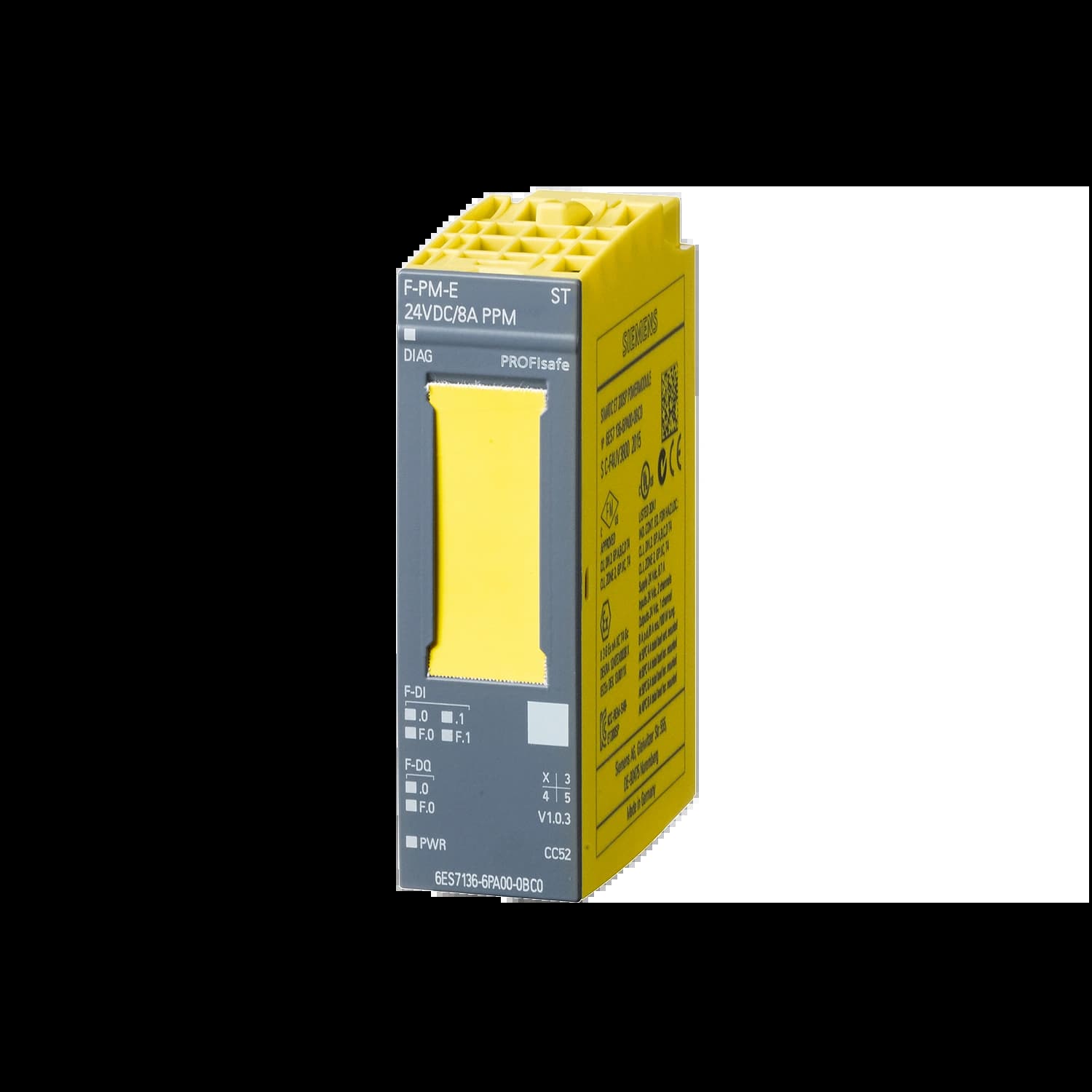 6ES7136-6PA00-0BC0_Модуль питания ET 200SP F-PM-E 24VDC/8A PPM ST