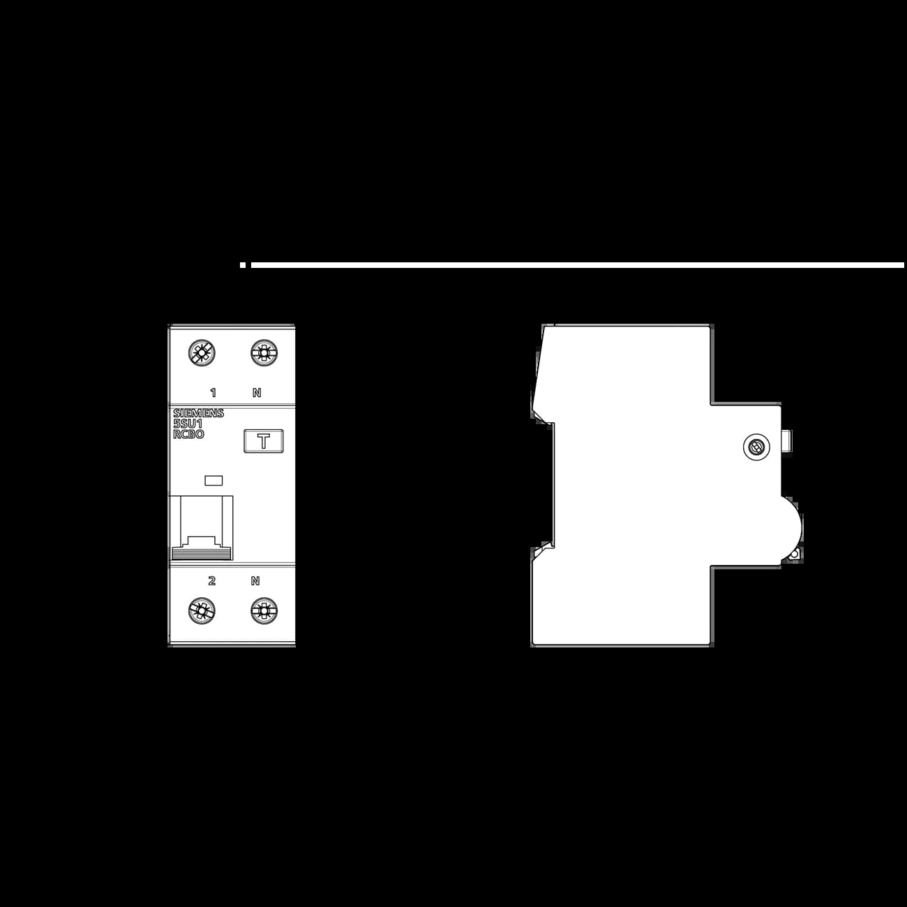 5SU1353-7KK20_Дифавтомат 1P+N, 20А, 30мА, тип «A», кривая «C», 4.5кА