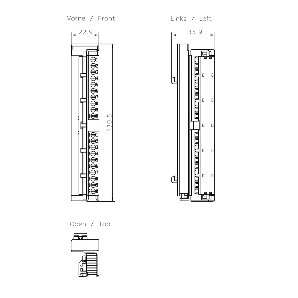 6ES7392-1AJ00-0AA0_Фронтштекер S7-300 с 20 винтовыми контактами_2