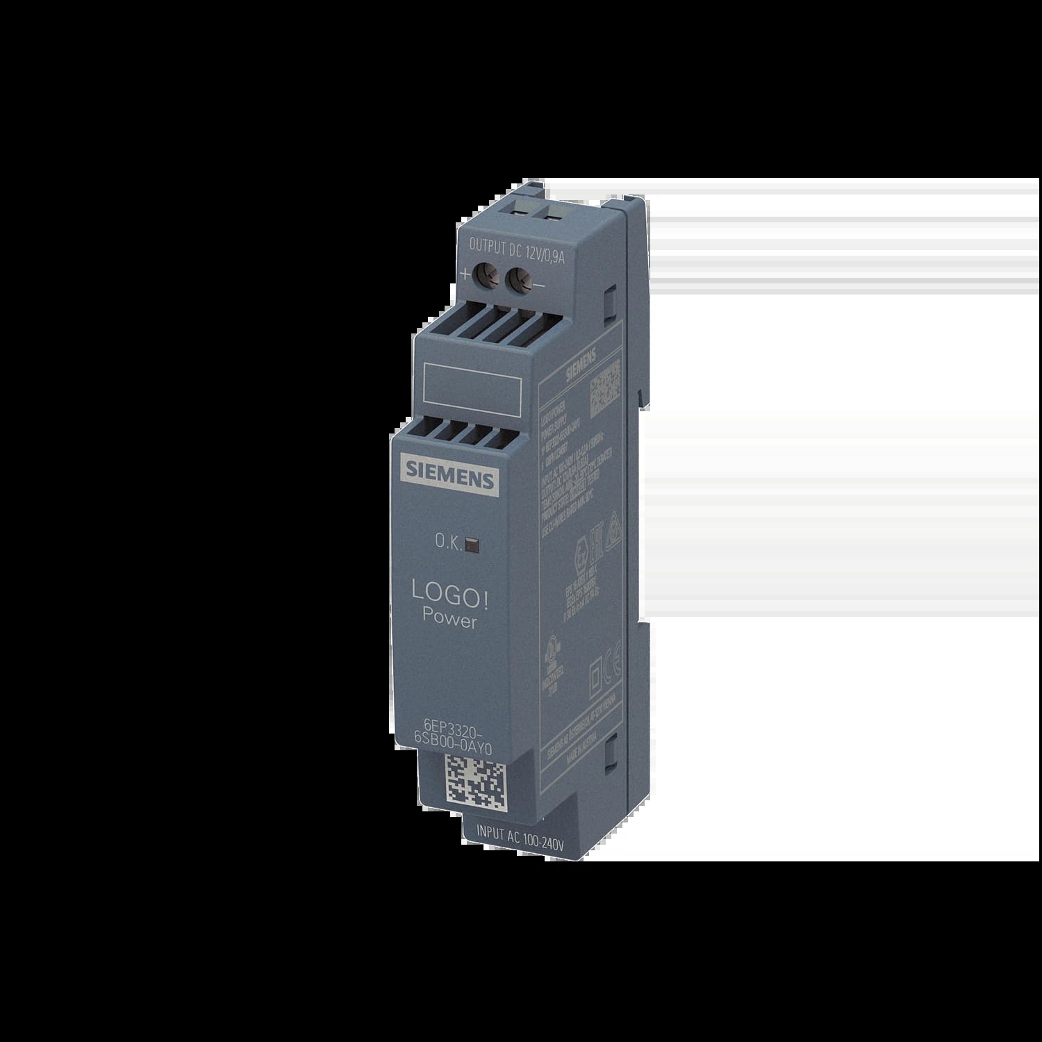 6EP3320-6SB00-0AY0_Блок питания LOGO!Power 1AC/12VDC/0.9A_1