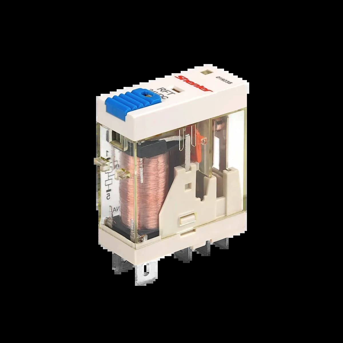 RFT2CO024LT_Реле 2ПК, 8А, катушка 24В DC, механический и светодиодный индикаторы, тест-кнопка