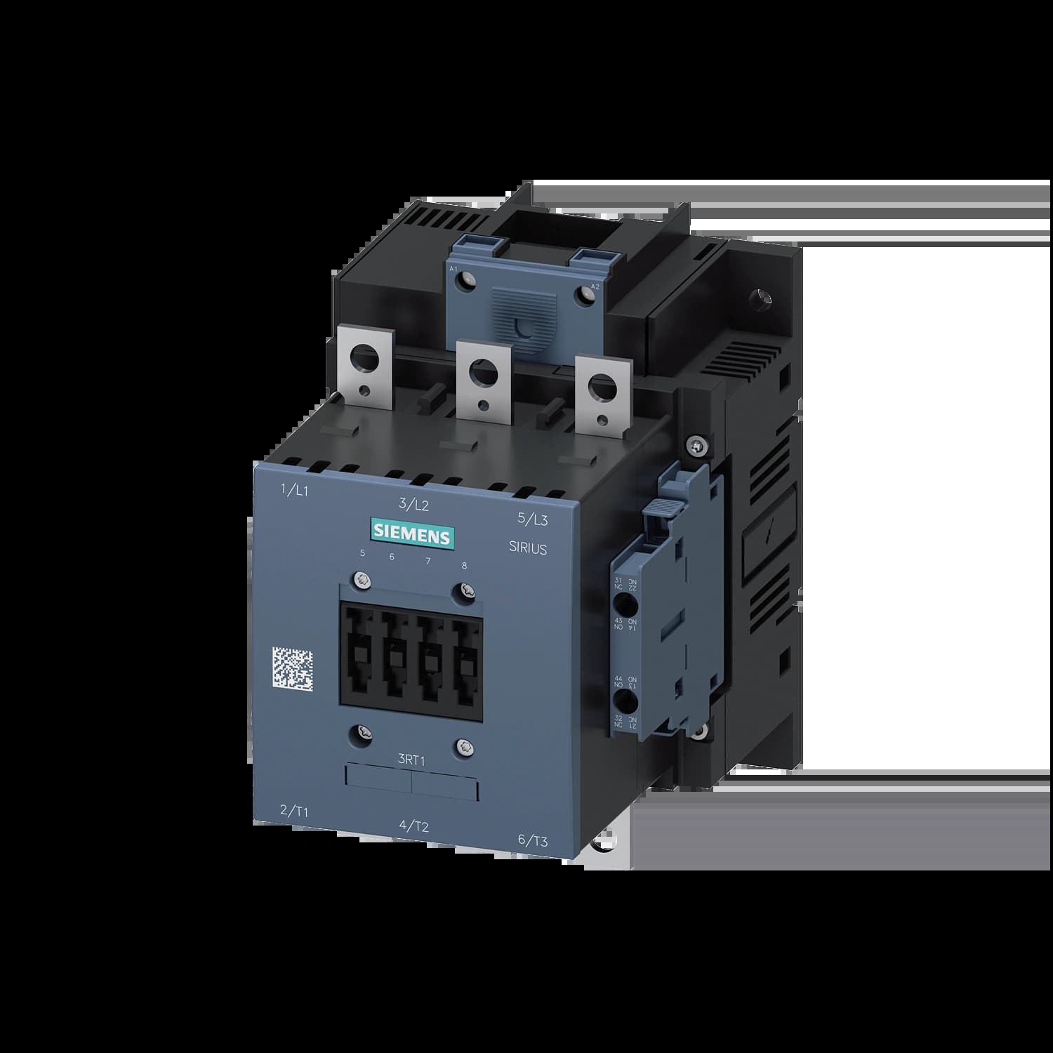 3RT1055-6AP36_Контактор 3P 150A 75кВт AC3 катушка, 230В AC/DC, допконтакты 2НО+2НЗ, габарит S6_1