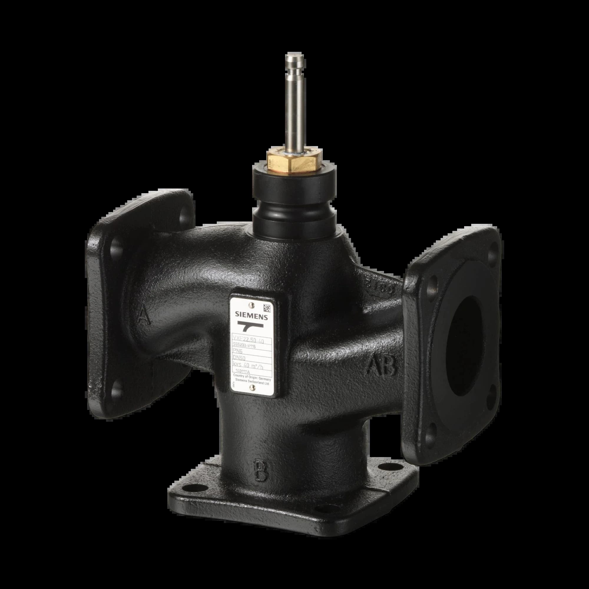 VXF22.25-4_Трёхходовой седельный клапан Acvatix фланцевый PN6, DN25, kvs 4 м³/ч_1